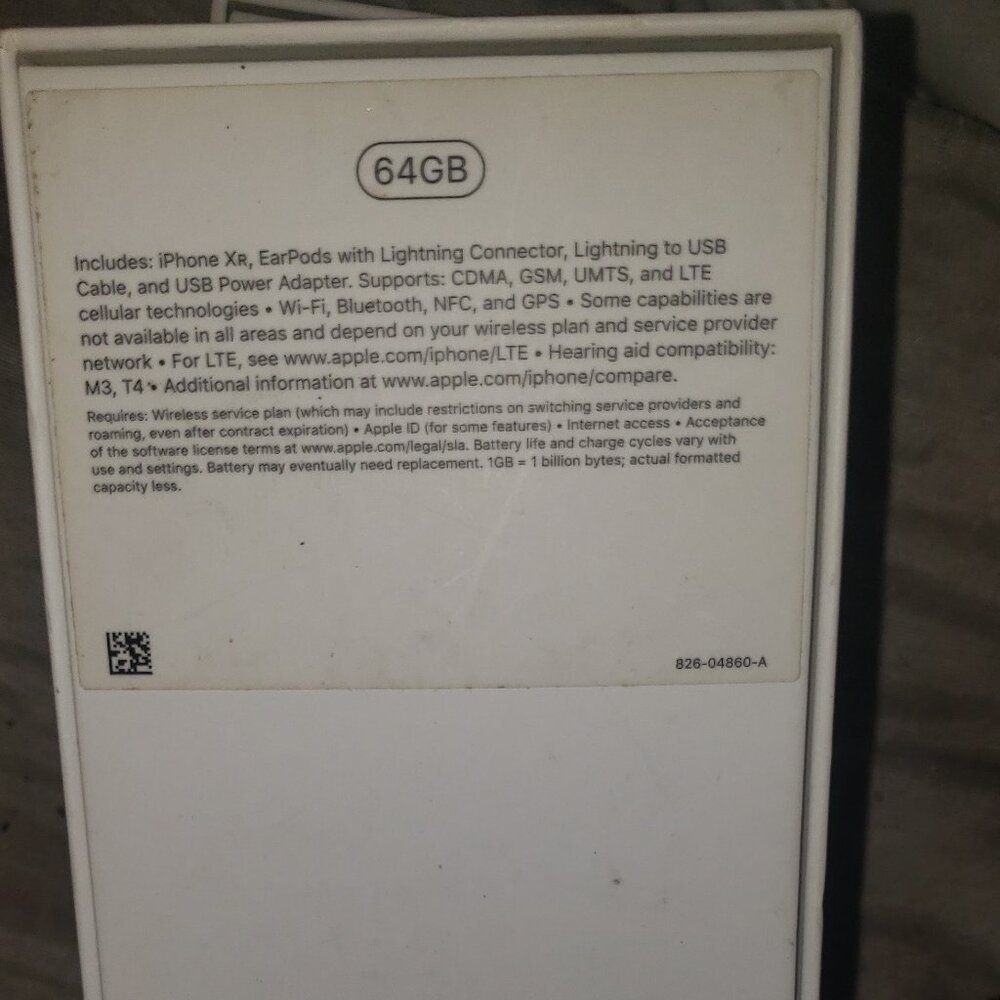 Apple XR iphone Box only !